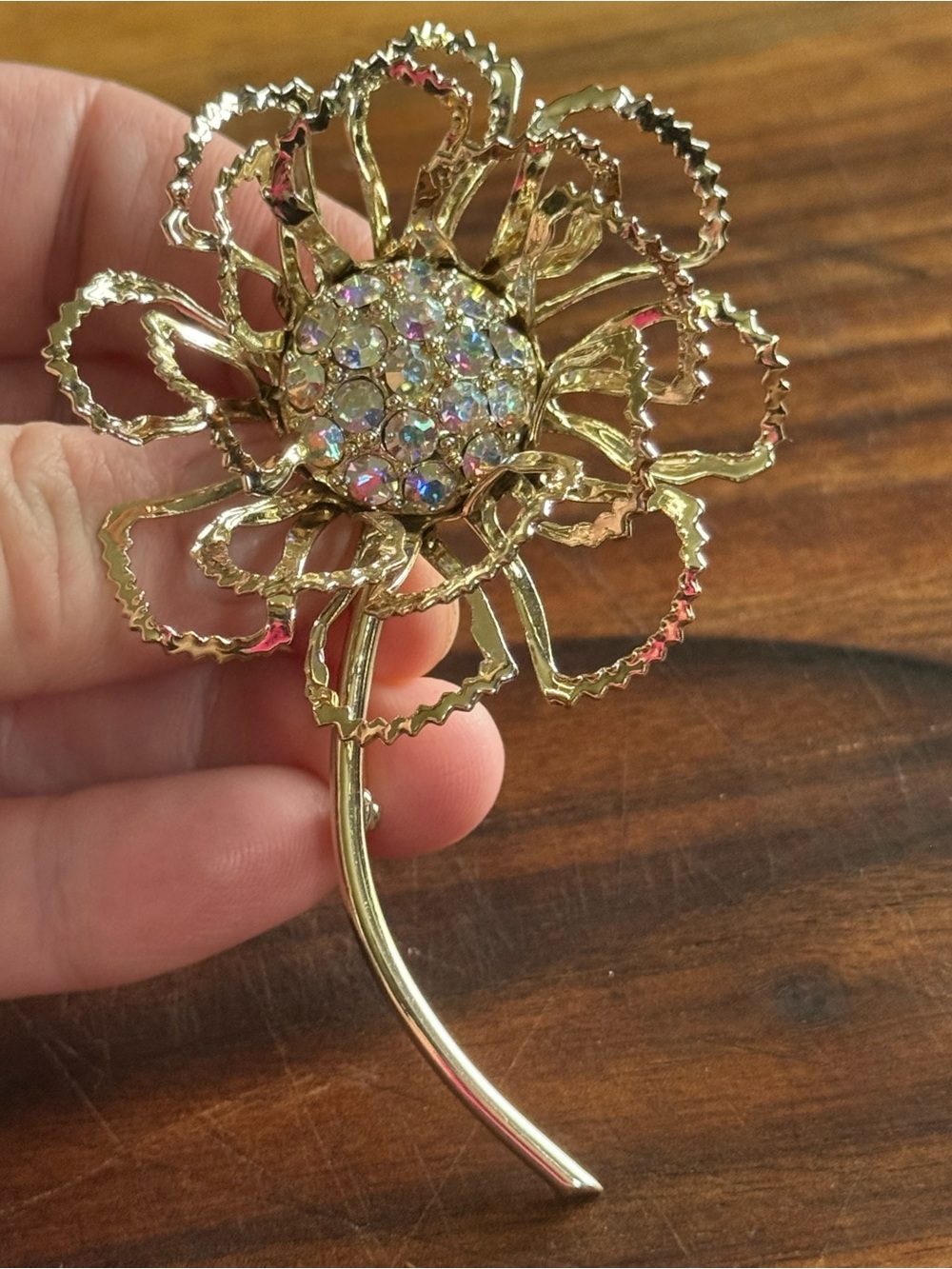Vintage Sarah Coventry “Allusion” Flower Brooch